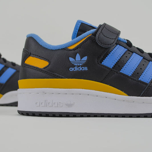 ADIDAS FORUM LOW BLACK PULSE BLUE COLLEGIATE GOLD FZ5890